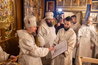 Митрополит Вениамин возглавил чин великого освящения храма преподобного Алексия, человека Божия, на подворье Ляденского мужского монастыря